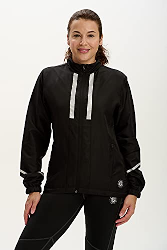 Time To Run Chaqueta Pace Ligera y Resistente al Viento para Correr/Ciclismo Mujer M Negro