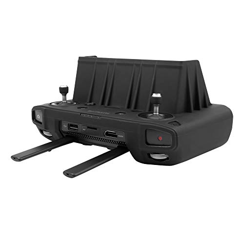 Tineer Cubierta Protectora de Silicona para Pantalla con sombrilla SunHood para dji Mavic 2 Pro/Zoom,Smart Controller Accesorio (Negro)