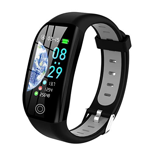 Tipmant Pulsera de Actividad, Reloj Inteligente Smartwatch Impermeable IP68 Pulsera Inteligentes con Pulsómetro Podómetro Calorías Pulsera Deporte para Android y iOS para Hombre Mujer Niños (Negro)