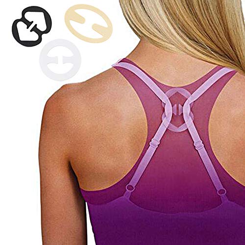 Tirantes de Sujetador Antideslizante Correa Ajustable para la ropa interior de mujer, sujetador cruzado Volver Clips 15 piezas