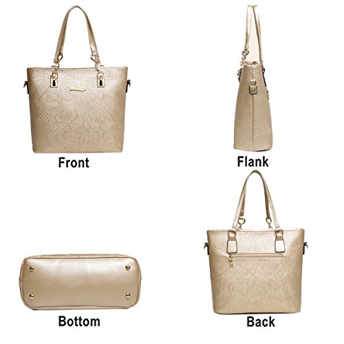 Tisdaini Bolsos de Mano Mujer Moda 6 Piezas Grande Bolsos Bandolera Bolsos Totes