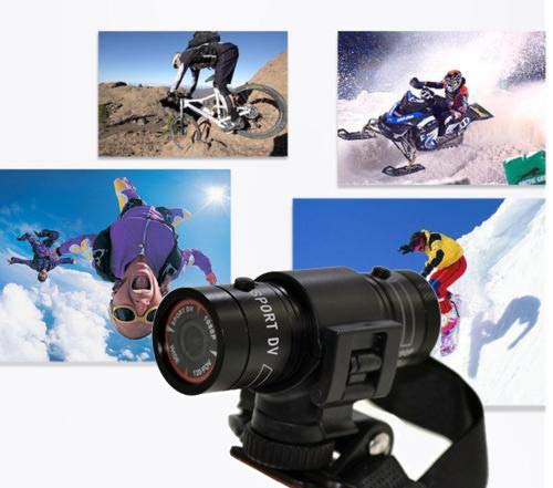TKMARS Mini Deportes cámara 1080p Full HD acción Impermeable Deporte Casco Moto Casco cámara de vídeo DVR AVI Video Camcorder Ayuda 32 GB TF Tarjeta Ideal para Escalada Esquí Equitación