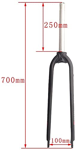 TKTTBD Horquilla De Suspensión Bicicleta De Montaña Horquilla Rígida Aleación De Aluminio 6061 Horquilla Delantera MTB para 26 27,5 29 Pulgadas A,29inch