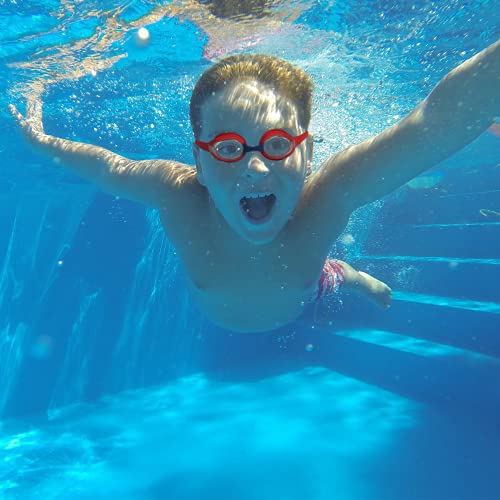 TODREMOU Gafas de natación para niños de 6 a 12 años, longitud ajustable, antivaho, gafas de natación para niños y niñas