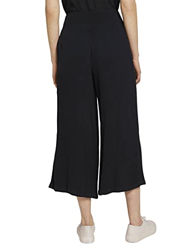 TOM TAILOR Denim 1025731 Culotte Pantaln, 14482 Deep Black, S para Mujer