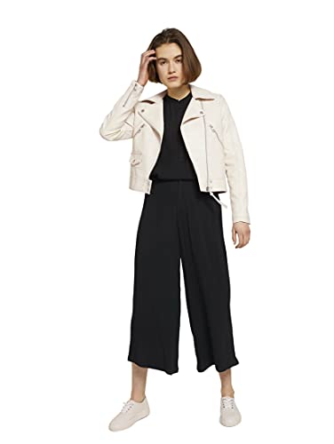 TOM TAILOR Denim 1025731 Culotte Pantaln, 14482 Deep Black, S para Mujer