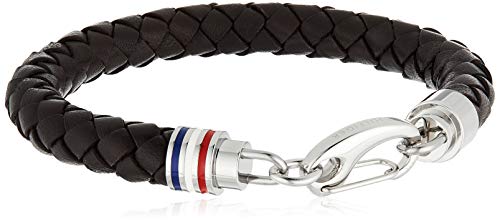 Tommy Hilfiger jewelry - Pulsera de acero inoxidable con cierre de mosquetón (22 cm)