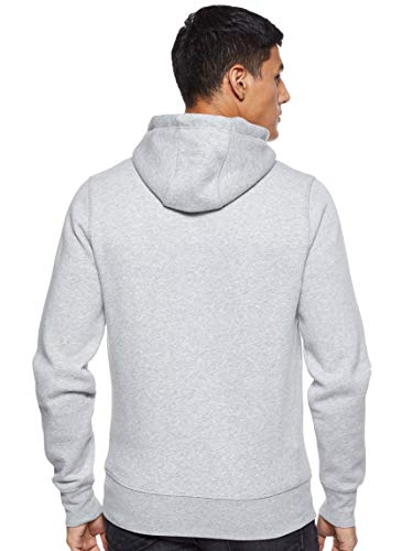 Tommy Hilfiger Tommy Logo Hoody 0752 - Sudadera con Capucha Hombre, Gris (Cloud Htr 501), L