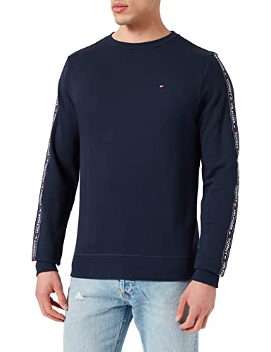 Tommy Hilfiger Track Top LS HWK Sudadera, Azul (Navy Blazer 416), Large para Hombre