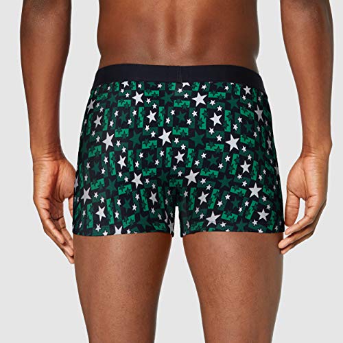 Tommy Hilfiger Trunk Print Ropa Interior, Star Squares Terrain, SM para Hombre