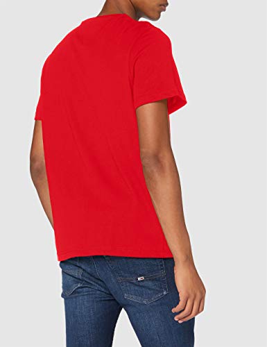 Tommy Jeans TJM Layered Graphic tee Camisa, Deep Crimson, X-S, Mall para Hombre
