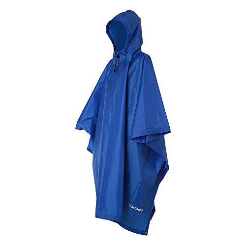 TOMSHOO Poncho de Lluvia con Capucha Chubasquero Impermeable Ligero Multifuncional como Toldo Manta Estera de Camping para Senderismo Ciclismo Unisex