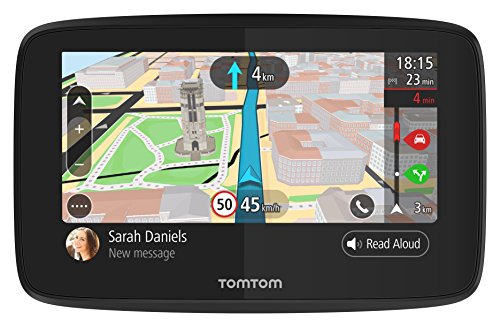 TomTom GO 520 - GPS para coche, 5 pulgadas, llamadas manos libres, Siri, Google Now, actualizaciones Wi-Fi, traffic para toda la vida mediante smartphone y mapas mundiales, mensajes de smartphone