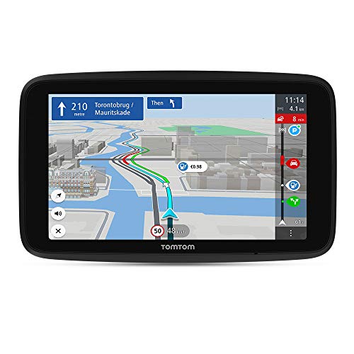 TomTom GPS para Coche GO Discover, 7 Pulgadas, con tráfico y radares, mapas del Mundo, actualizaciones rápidas Via  WiFi, disponibilidad de Parking, Precios de Combustible, Soporte Click-Drive