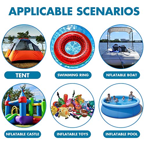 Tongyundacheng 20 parches inflables para reparación de piscinas, parches de vinilo autoadhesivos, impermeables, para anillos de natación de colchoneta de agua, juguetes inflables, tiendas de campaña