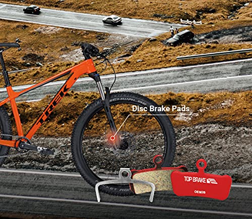 Top Brake Pastillas de Freno de Disco Bicicleta para AVID Elixar 7 Trail/Elixir 9 Trail/XO Trail SRAM G2,Guide R/RS/RSC Ultimate (Performance - Rojo)