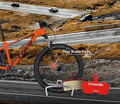 Top Brake Pastillas de Freno de Disco Bicicleta para AVID SRAM Code R/RE/RSC, Guide RE (Performance - Rojo)