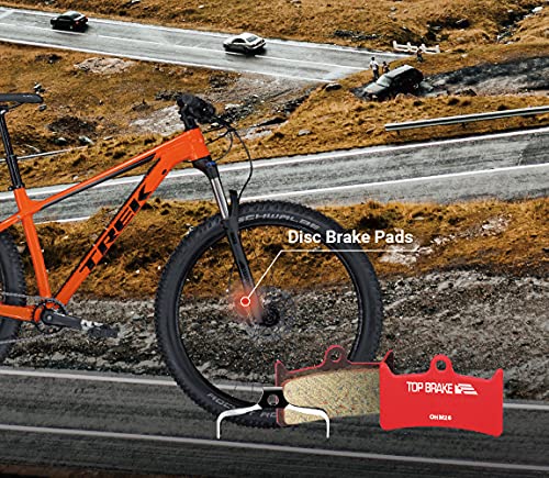 Top Brake Pastillas de Freno de Disco Bicicleta para Hope Tech 3 V4 (Performance - Rojo)