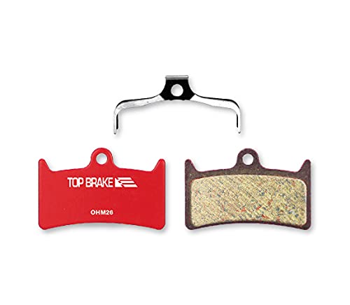 Top Brake Pastillas de Freno de Disco Bicicleta para Hope Tech 3 V4 (Performance - Rojo)