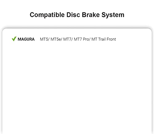 Top Brake Pastillas de Freno de Disco Bicicleta para MAGURA MT5 / MT7 / MT5E / MT7 Pro/MT Trail Front (Pin Incluido)(Performance - Rojo)