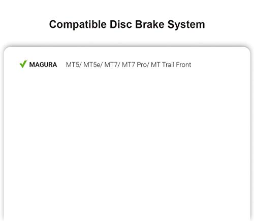 Top Brake Pastillas de Freno de Disco Bicicleta para MAGURA MT5/ MT7/ MT5E/MT7 Pro/MT Trail Front (Performance - Rojo)
