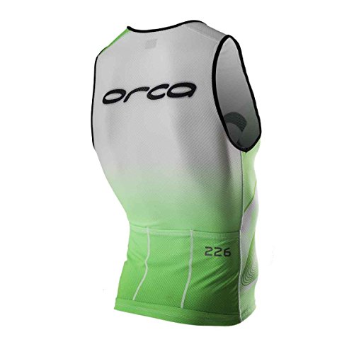 TOP TRIATLON ORCA 226 PRINTED TRI TANK VERDE/BLANCO Talla L