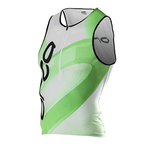 TOP TRIATLON ORCA 226 PRINTED TRI TANK VERDE/BLANCO Talla L