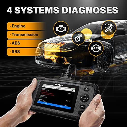 TOPDON OBD2 - Dispositivo de diagnóstico ArtiDiag500, Sistema de diagnóstico para Motor, Caja de Cambios, ABS/SRS, función OBD2, actualización de Software Gratuita, Auto Vin, 1 año de garantía