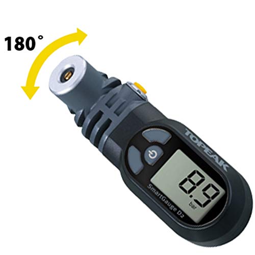 TOPEAK Aire comprobador de Smart Gauge D2, Colour Negro, TSG-02