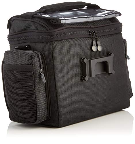 TOPEAK Bolsa de Manillar TourGuide DX, con Fixer 8 Bici, Sport, Negro (Negro), Talla Única