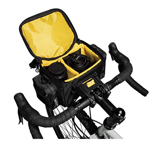 Topeak Handlebar Bag Tourguide, Bolsa de Manillar para Bicicleta, Negro, Talla única