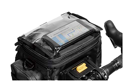 Topeak Handlebar Bag Tourguide, Bolsa de Manillar para Bicicleta, Negro, Talla única