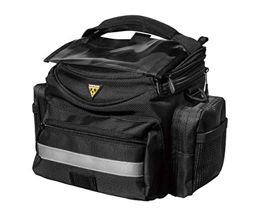 Topeak Handlebar Bag Tourguide, Bolsa de Manillar para Bicicleta, Negro, Talla única