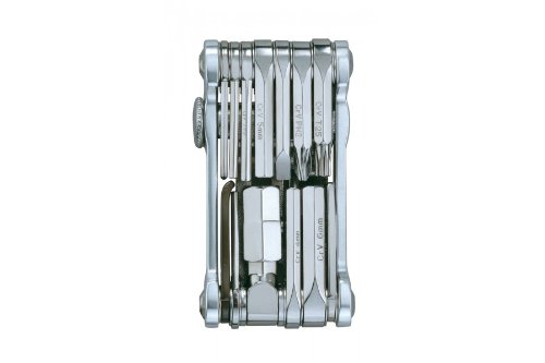 Topeak Mini 20 Pro 15400166 - Herramienta multiusos (con 20 herramientas, aluminio) plata plata