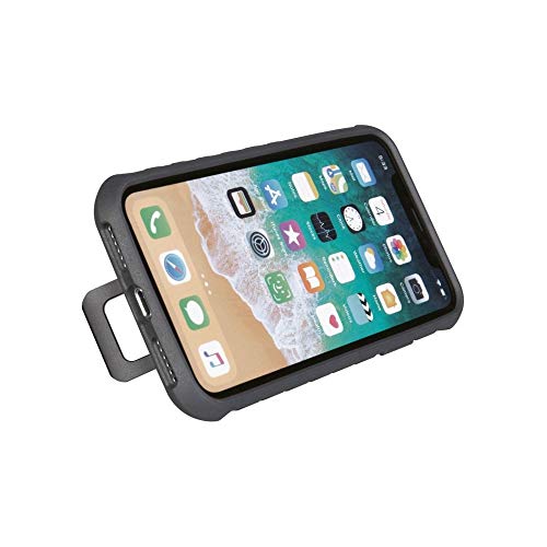 TOPEAK RideCase Only, Works with iPhone XR, Black/Gray Funda portátil Tiempo Libre y Sportwear, Adultos Unisex, Multicolor (Negro/Gris), 15.5. x 8.2 x 1.53 cm / 6.1” x 3.2” x 0.6”