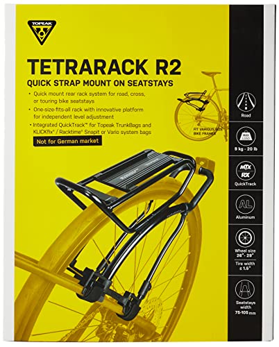 Topeak Tetrarack R2 Estante, Unisex, Negro, Talla única