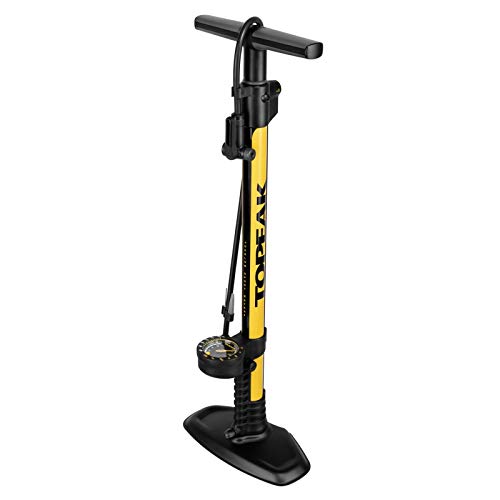 Topeak Unisex's Joe Blow - Bomba de Piso de 2 etapas, Color Amarillo, Talla única