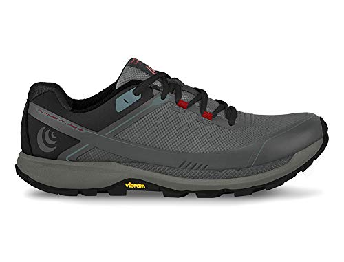 Topo Athletic RUNVENTURE 3, Zapatillas Hombre, Gris/Rojo, 42.5 EU