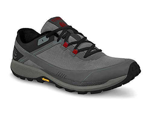 Topo Athletic RUNVENTURE 3, Zapatillas Hombre, Gris/Rojo, 42.5 EU