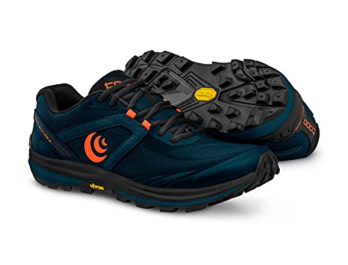 Topo Athletic TERRAVENTURE 3, Zapatillas Hombre, Azul Marino/Naranja, 42 EU