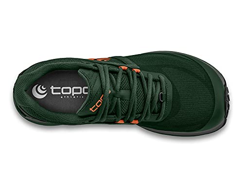 Topo Athletic TERRAVENTURE 3, Zapatillas Hombre, Verde Oscuro/Naranja, 48 EU