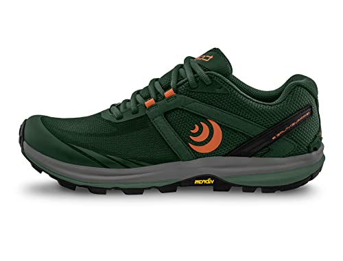 Topo Athletic TERRAVENTURE 3, Zapatillas Hombre, Verde Oscuro/Naranja, 48 EU