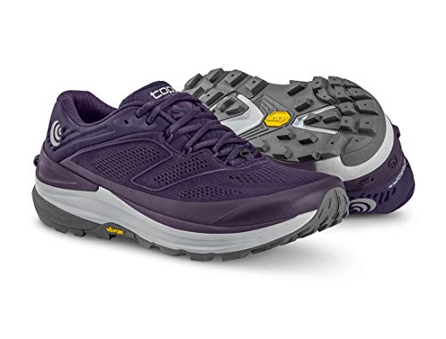 Topo Athletic Ultraventure 2 Comfortable Lightweight 5mm Drop, Athletic Shoes for Trail Running, Corredores de senderos Mujer, Gris púrpura, 40,5 EU