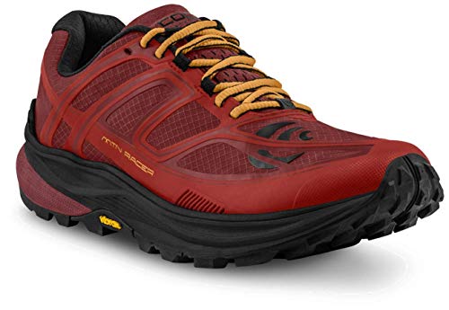 Topo Athletic Zapatillas de Running MTN Racer Trail para Hombre, Rojo/Naranja, Talla 8.5