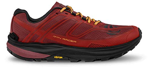 Topo Athletic Zapatillas de Running MTN Racer Trail para Hombre, Rojo/Naranja, Talla 8.5