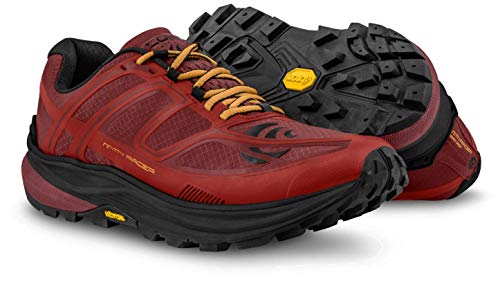 Topo Athletic Zapatillas de Running MTN Racer Trail para Hombre, Rojo/Naranja, Talla 8.5