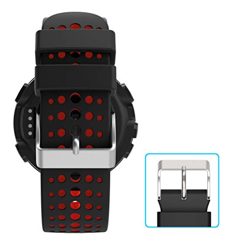 TOPsic Garmin Forerunner 235 Correa, Reemplazo Suave Silicona Watch Band Deportiva Accessorios de Reloj Pulsera Ajustable Correa para Garmin Forerunner 235/220/230/620/630/735 Correa