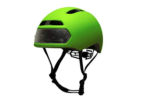 Torch T2 Casco De Bicicleta Con Luces Integradas Verde Fresco