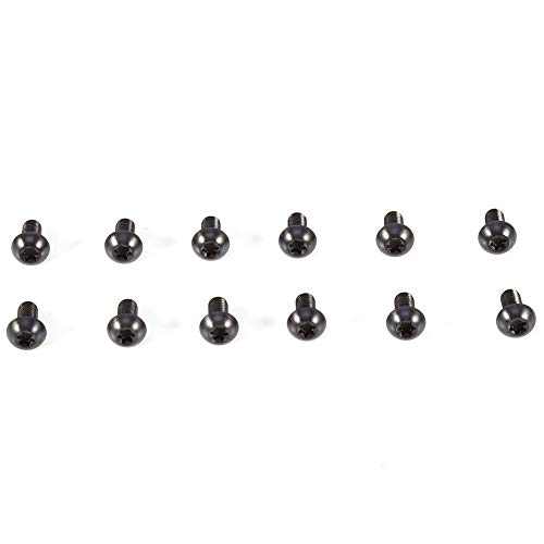 Tornillo de Freno de Bicicleta,12 Pcs M5x10mm Perno Tornillo Freno Disco Aleación de Titanio Botón Cabeza T25 Torx Tornillos Pernos Cabeza de Freno Sujetador reemplazo para Bicicleta MTB(M5x10-Negro)