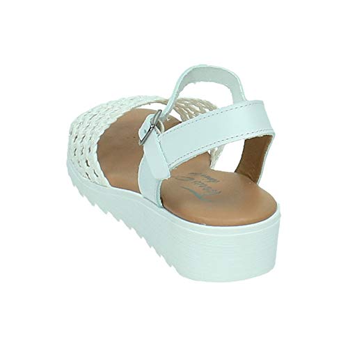 TORRES 9005 Sandalias Blancas Mujer Sandalias Blanco 41